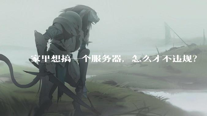 家里想搞一个服务器，怎么才不违规？